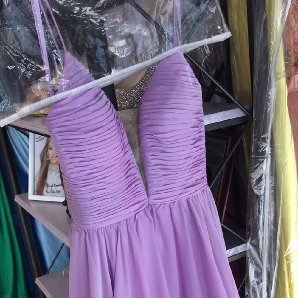 Ashley lauren pastel purple gown